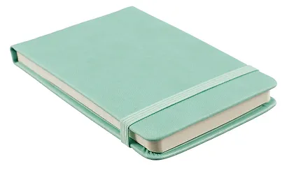 Блокнот А6- 100л лин. "Joy Book. Ментоловый" 7БЦ, иск.кожа, тонир.блок, скругл.углы, горизонт.резинка, карман - фото 2