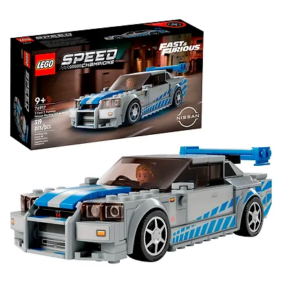 76917 Конструктор детский LEGO Speed Champions Автомобиль Skyline GT-R (R34), 319 деталей, возраст 9+ - фото 1