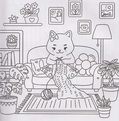 Хвостатый друг: уютная раскраска - фото 5