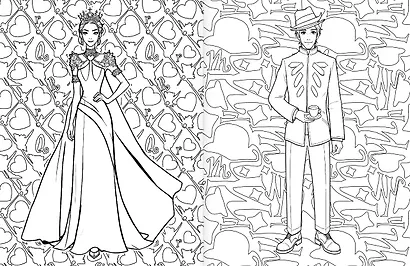 Алиса в Стране чудес. Раскраска (розовая) - фото 8