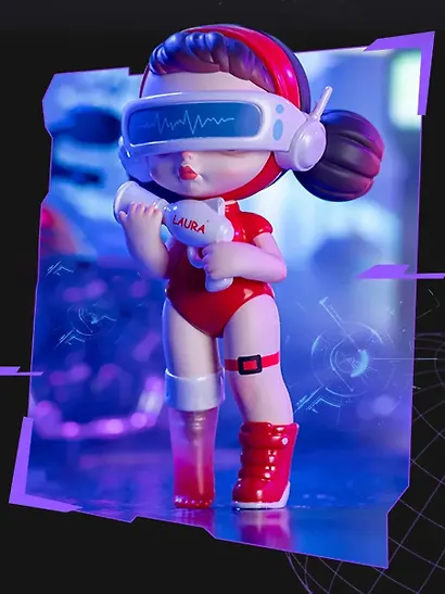 Коллекционная фигурка Киберпанк Laura, 11см, 12-Toycity-20269, Blind Box, ToyCity 15+ - фото 4