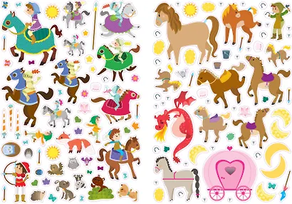 600 наклеек. Принцессы и рыцари - фото 9