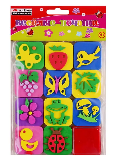 Веселые печати, ARTE NUEVO, Лес, подушечка с чернилами+веселые печати DT-1014-1 - фото 1