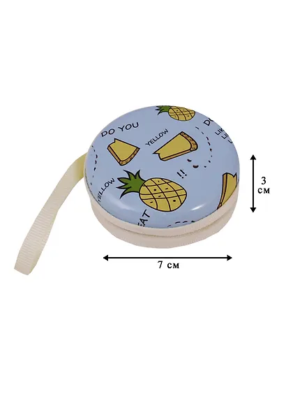 Монетница на молнии Фрукты 7см (металл) 12-11984-SM-03 - фото 3