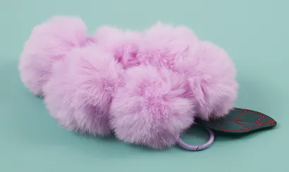 Брелок-помпон «Виноград», лавандовый цвет, искусственный мех, 16 см, Bookvalno - фото 3