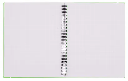 Тетрадь 80 листов, клетка, "Favorite Color. Neon Green" спираль - фото 3