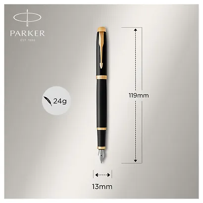 Перьевая ручка Parker, IM Black GT - фото 4