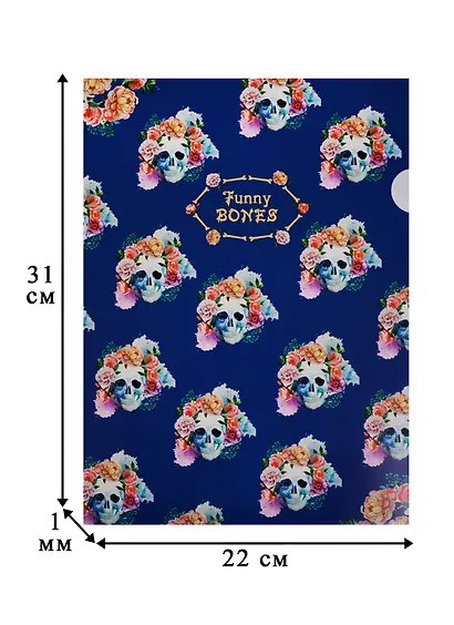 Папка-уголок А4 "Funny bones", пластик 0,18мм - фото 2