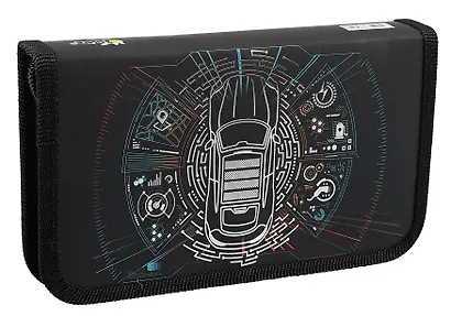 Пенал 1отд. "Smart car" 19*11см, молния, ламинат, 3D-фольга - фото 2