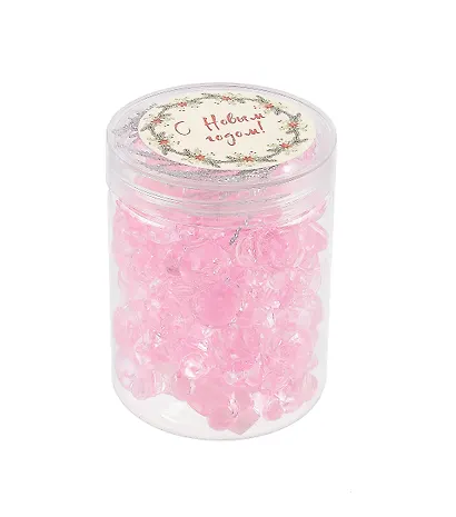 Набор елочных мини-подвесок Мишки розовые (25шт) (пластик) (ПВХ бокс) (12-08621-N23) - фото 1