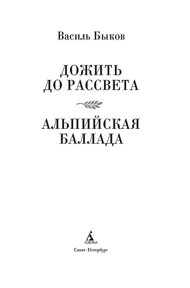 Дожить до рассвета. Альпийская баллада - фото 7