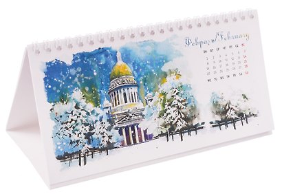 Календарь 2027г 220*120 СПб "Крыши" настольный, домик - фото 3