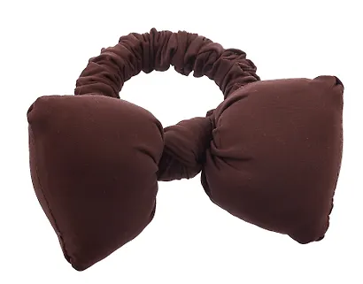 Резиночка дутая Бантик (коричневая) (текстиль) (10см) (12-2025093-17) (Lafilaf) - фото 5