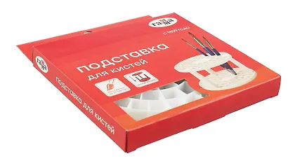 Подставка для кистей белая круглая, Стамм - фото 5