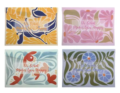 Папка-конверт А4 на кнопке "Garden flowers" ассорти - фото 1