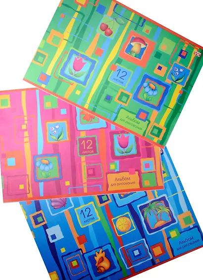 Альбом для рисования Hatber, "Яркие краски", А4, 12 листов, на скрепке, в ассортименте - фото 6
