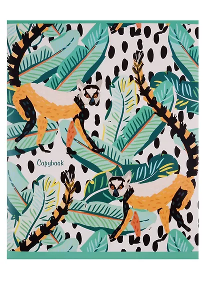 Тетрадь в клетку Unnika, "Красочные джунгли (графика)", 48 листов, в ассортименте - фото 4