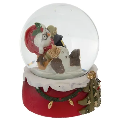 Фигурка декоративная Снеговик в стеклянном шаре, 2 варианта (6,5 см) - фото 6