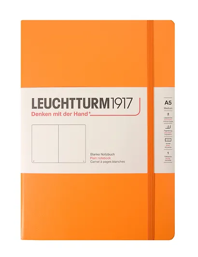 Книга для записей A5, 126 листов, нелинованная "Rising Colours", твердая обложка, восходящее солнце, Leuchtturm1917 - фото 1