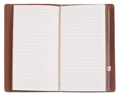 Записная книжка-органайзер А6+ лин/крафт, бежевая, кожзам, на резинке, Schiller - фото 7