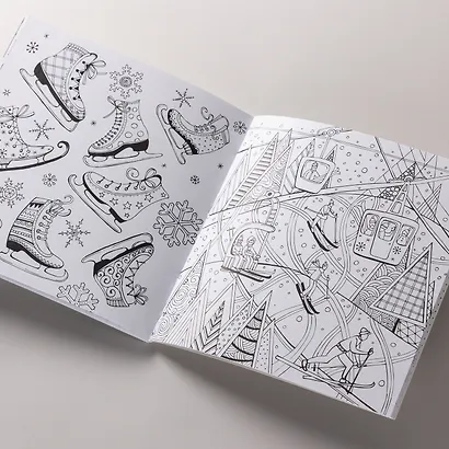 Моя зимняя прогулка: Раскраска - фото 8