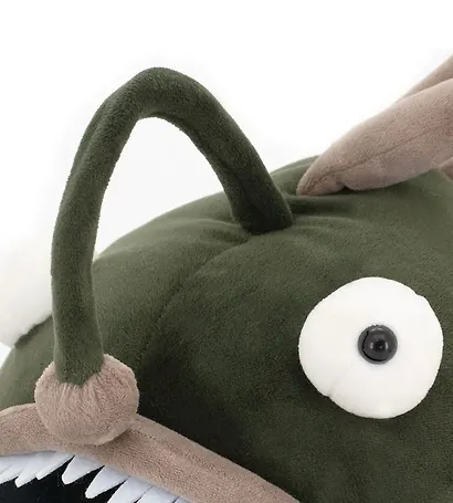 Мягкая игрушка Рыба-Удильщик зелёная (35 см) - фото 3