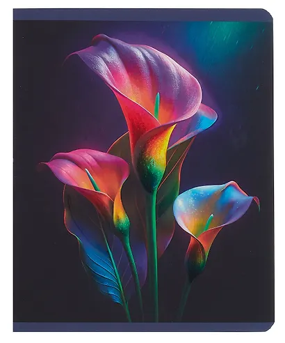 Тетрадь 48л кл. "В волшебном саду" мел.картон, ламинация soft-touch, выб.выс.лак, ассорти - фото 3