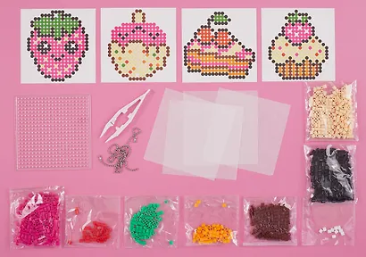 Термомозаика Три Совы "Сладости", набор инструментов и аксессуаров, трафареты, картонная коробка - фото 2