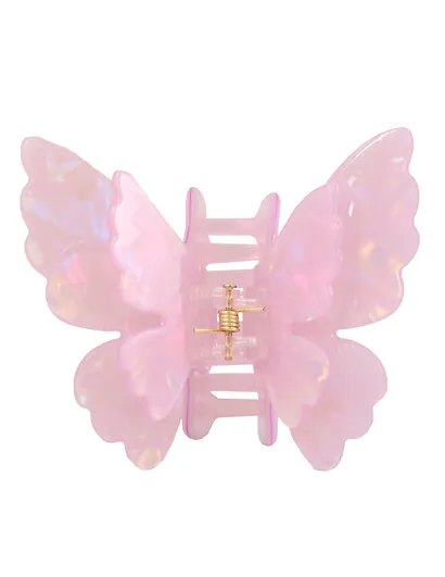 Заколка-крабик Бабочка перламутр лиловая (пластик) (6см) (12-253004-С5) (Lafilaf) - фото 2