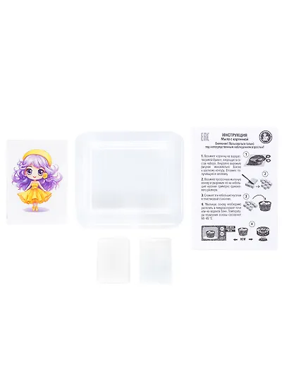 Набор для изготовления мыла. Рукодельное мыло с картинкой "Полина" - фото 4