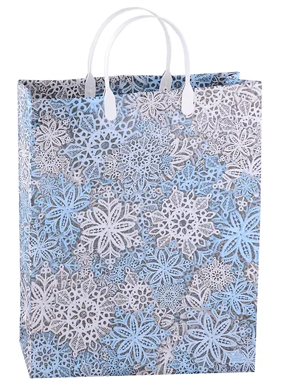 Пакет подарочный пластик L, ассорти НГ - фото 3