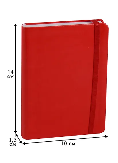 Ежедневник недатированный А6 144 листа "Elegance" красный - фото 2