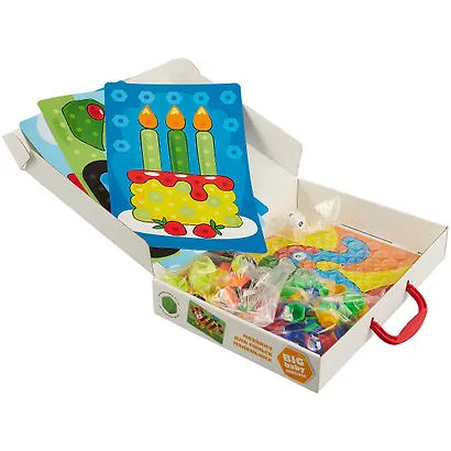 Мозаика для самых маленьких BABY TOYS Трактор d2,5/7 цв. /107 эл - фото 4