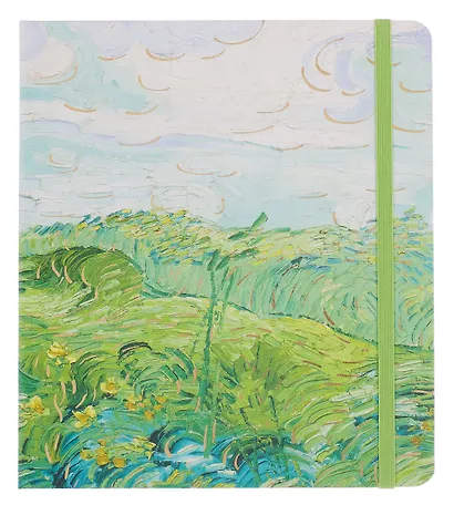 Книга для записей 17*19 112л кл. "Пейзажи" 7БЦ, резинка, ассорти - фото 9