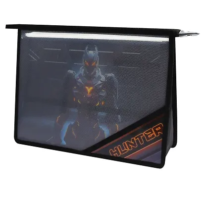 Папка для труда А4 "Огненный робот" 33*23 см пластик, молния - фото 1