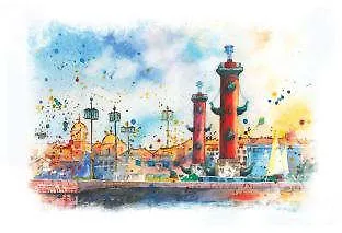 Открытка "Стрелка Васильевского острова" - фото 1