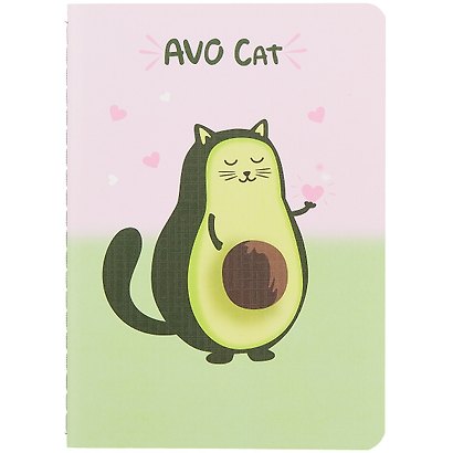 Записная книжка «Avo cat» А6, 32 листа в клетку, сшивка - фото 1