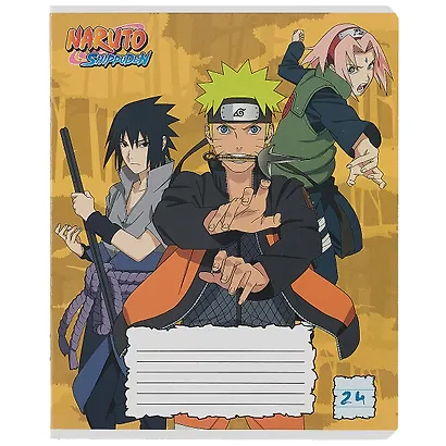 Тетрадь в линейку Naruto, 24 листа, в ассортименте - фото 3