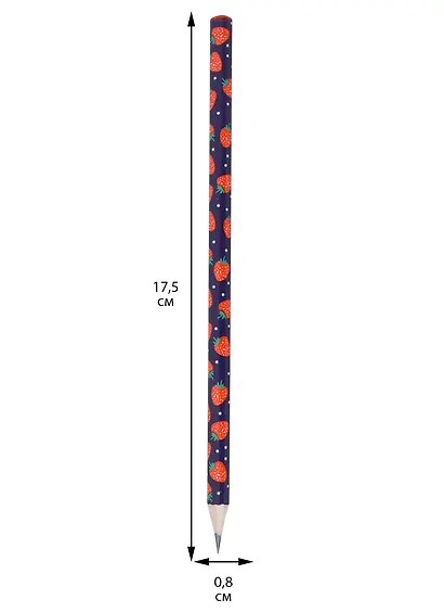 Карандаш "Клубнички", чернографитный HB - фото 2