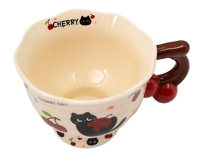 Кружка Cherry Cat Котик с вишней (керамика) (360мл) (12-6641-202604-05) - фото 3