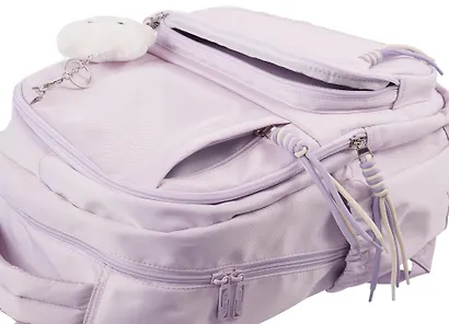 Рюкзак сиреневый "Sun Eight" 47*32*14см, 3 отделения, 4 кармана, с брелоком - фото 8