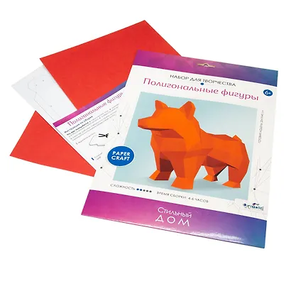 Набор для творчества. Полигональные фигуры "Корги" - фото 2