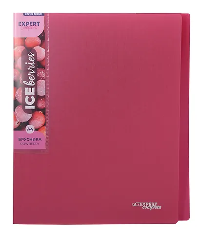 Папка с бок.прижимом А4 "Trend ICEberries", пластик 20мм, ассорти, - фото 3