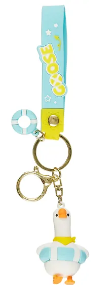 Брелок Гусь с надувным кругом (ПВХ) (6см) в ассортименте - фото 3