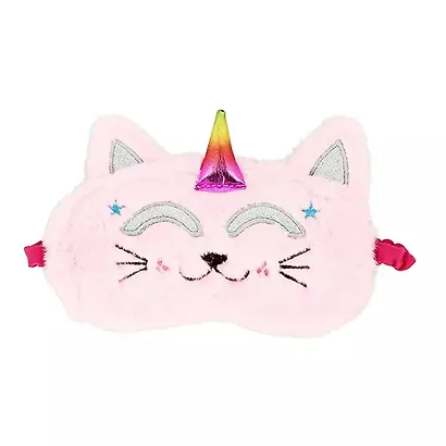 Маска для сна `MISS PINKY` `BASIC` мягкая (Котик розовый) (181014) - фото 1