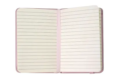 Записная книжка А7 80л лин. "Joy Book. Розовая вуаль" иск.кожа, тонир.блок, скругл.углы, ляссе, резинка, карман на задн.форзаце - фото 4