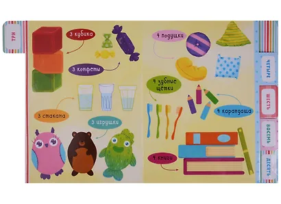 Первые книжки малыша. Первые цифры. Визуальный словарь - фото 2