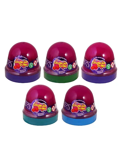 Лизун-антистресс TM Mr.Boo Crunchy slime Вишня - фото 3