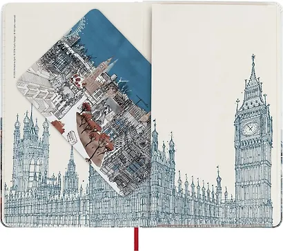 Книга для записей в линейку "I Am London Large", слоновая кость, А5, 120 листов, Moleskine - фото 6