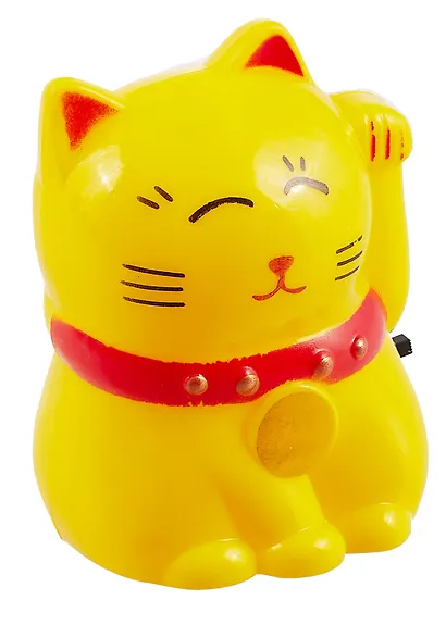 Ночник Котик Манэки-нэко (220V) (пластик) (9х8) (блистер) (12-18688-164) - фото 1